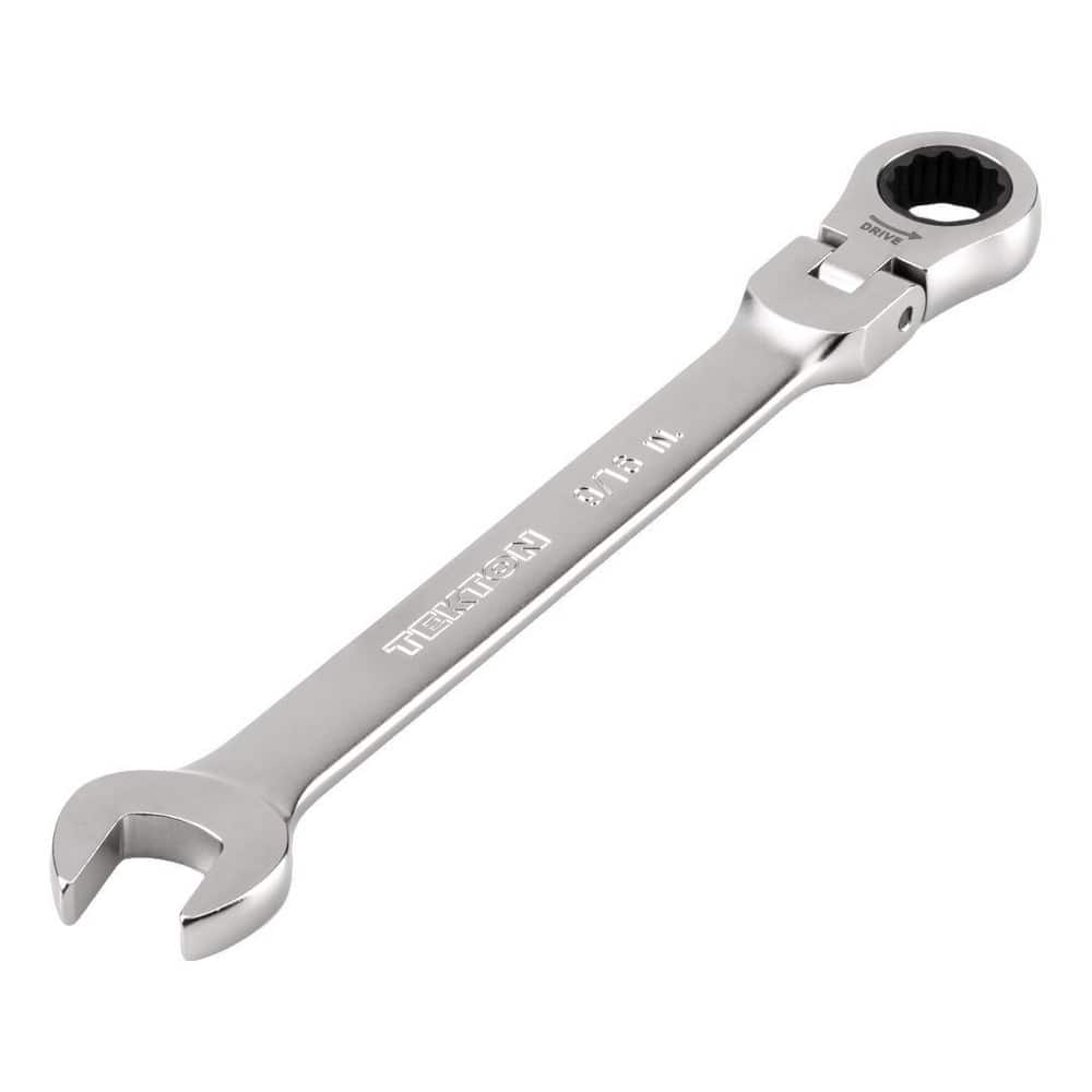 Combination Wrenches, Size (Inch): 9/16 , Finish: Satin Chrome , Head Type: Flexible, Combination , Handle Type: Straight , Material: Steel  MPN:WRC26314