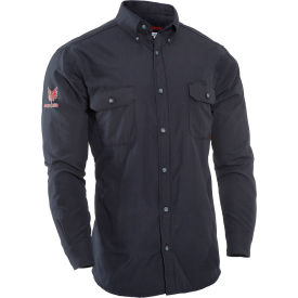 DRIFIRE® Flame Resistant 4.4 Work Shirt L Navy Blue DF2-CM-450C-LS-NB-LG DF2-CM-450C-LS-NB-LG