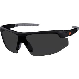 Ergodyne® Skullerz® SKOLL-AFAS Half Frame Safety Glasses Smoke Lens Matte Black Frame 59035