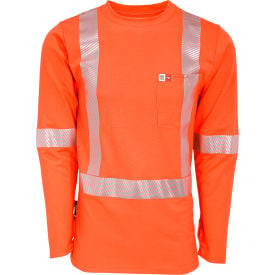 Big Bill High Visibility Athletic Performance T-shirt Flame Resistant 6.25 Oz. 3XL Orange SRT5PD6/OS-R-ORA-3X