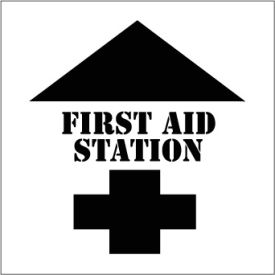 Plant Marking Stencil 20x20 - First Aid Station PMS206