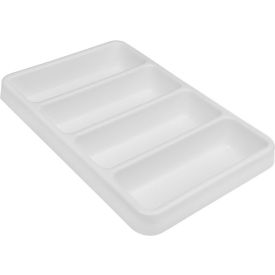 TrippNT™ White Polystyrene Shallow 4 Slot Drawer Organizer 14