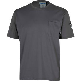 Oberon™ Men's Lightweight Short Sleeve Flame Resistant Safety Shirt 2XL Gray ZFI104-2XL