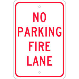 Aluminum Sign - No Parking Fire Lane - .080