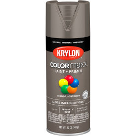 Krylon® Colormaxx™ Paint & Primer 12 oz. Gloss Machinery Gray - Pkg Qty 6 K05599007