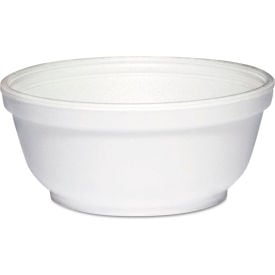 Dart® Foam Bowls 8 oz White Pack of 1000 8B20