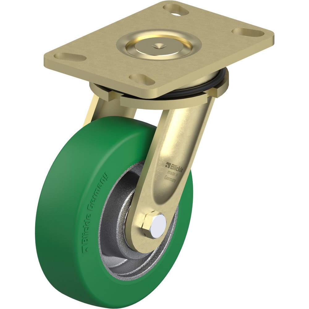 Top Plate Casters, Mount Type: Plate , Number of Wheels: 1.000 , Wheel Diameter (Inch): 6 , Wheel Material: Polyurethane , Wheel Width (Inch): 2  MPN:910507