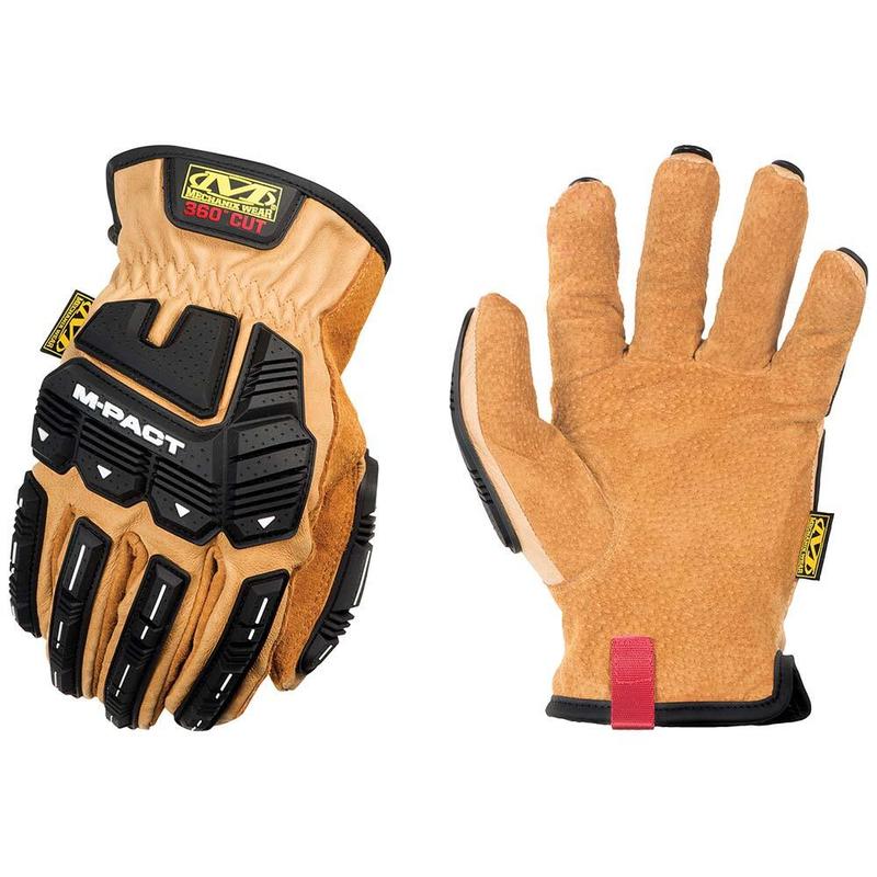 Cut-Resistant Gloves: Size 3XL, ANSI Cut A9, Leather & TPR MPN:LDMP-C75-013