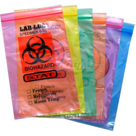 Reclosable 2-Wall Specimen Transfer Bag (Biohazard) 12