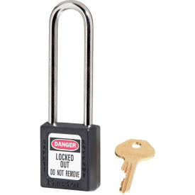 Master Lock® Thermoplastic Zenex™ 410LTBLK Safety Padlock 1-1/2