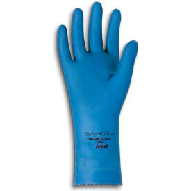 Ansell 88-356 VersaTouch® Natural Blue Chemical Resistant Gloves Size 8 1 Pair - Pkg Qty 12  120018