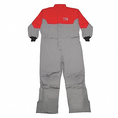 K2581 Coverall M Cotton/Nylon Gray/Red MPN:ACCA8RGM