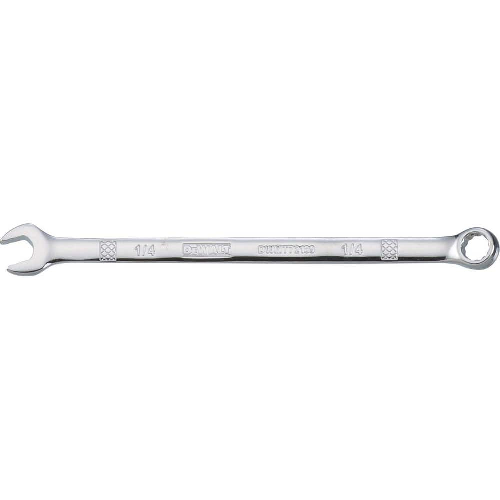 Combination Wrenches, Size (Inch): 1/4 , Finish: Chrome , Head Type: Straight , Box End Type: 12-Point , Handle Type: Straight  MPN:DWMT72189OSP