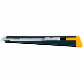 OLFA® 180 Metal Body Slide Mechanism Utility Knife w/ Blade Snapper - Black/Yellow 5001**