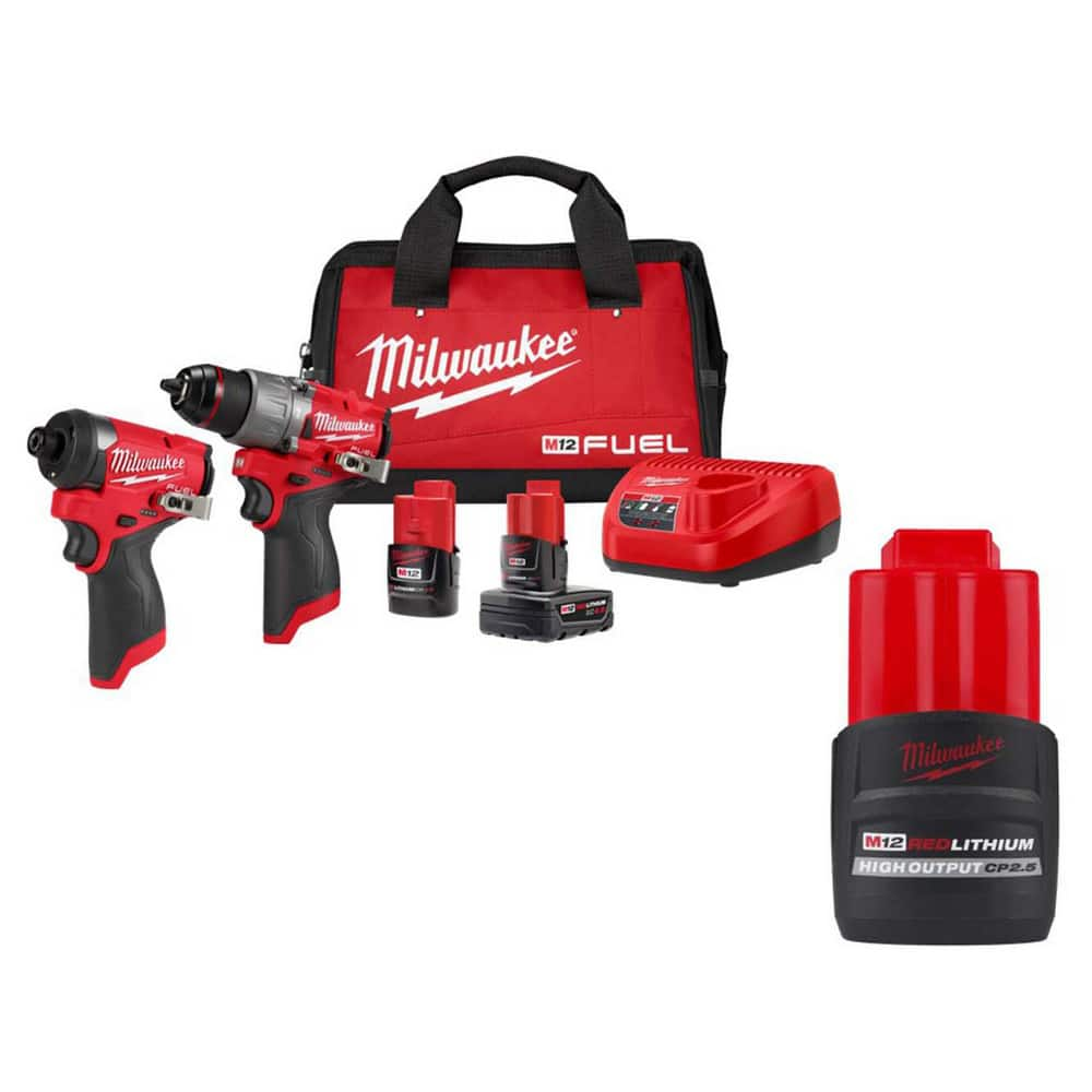 Cordless Tool Combination Kits, Kit Type: 12 Volt Cordless Tool Combination , Voltage: 12.00 , Batteries Included: Yes , Battery Chemistry: Lithium-ion  MPN:1607666/9600760