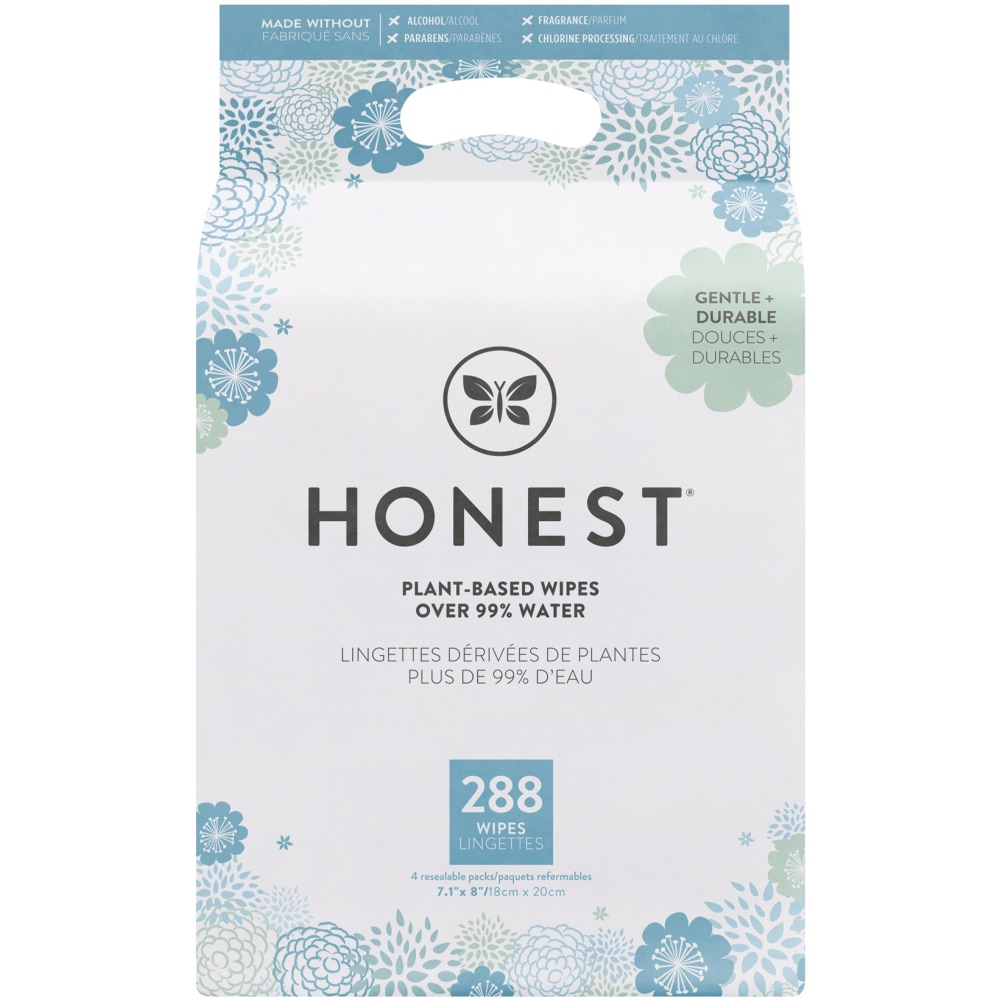 The Honest Company Honest Baby Wipes, Pattern Play, Pack Of 288 Wipes, H01WPS00V44PS (Min Order Qty 3) MPN:H01WPS00V44PS