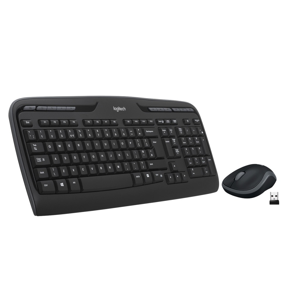 LogitechMK320 Wireless Straight Full-Size Keyboard & Ambidextrous Optical Mouse, Black (Min Order Qty 2) MPN:920-002836