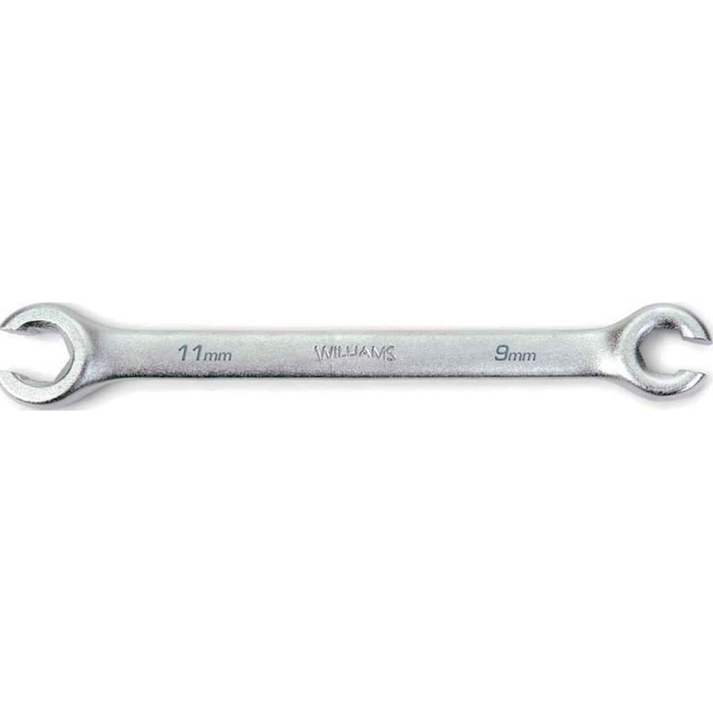 Flare Nut Wrenches, Wrench Type: Open End , Wrench Size: 9 x 11 mm , Head Type: Straight , Double/Single End: Double , Opening Type: 6-Point Flare Nut  MPN:JHW10650