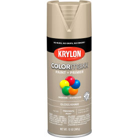 Krylon® Colormaxx™ Paint & Primer 12 oz. Gloss Khaki - Pkg Qty 6 K05526007