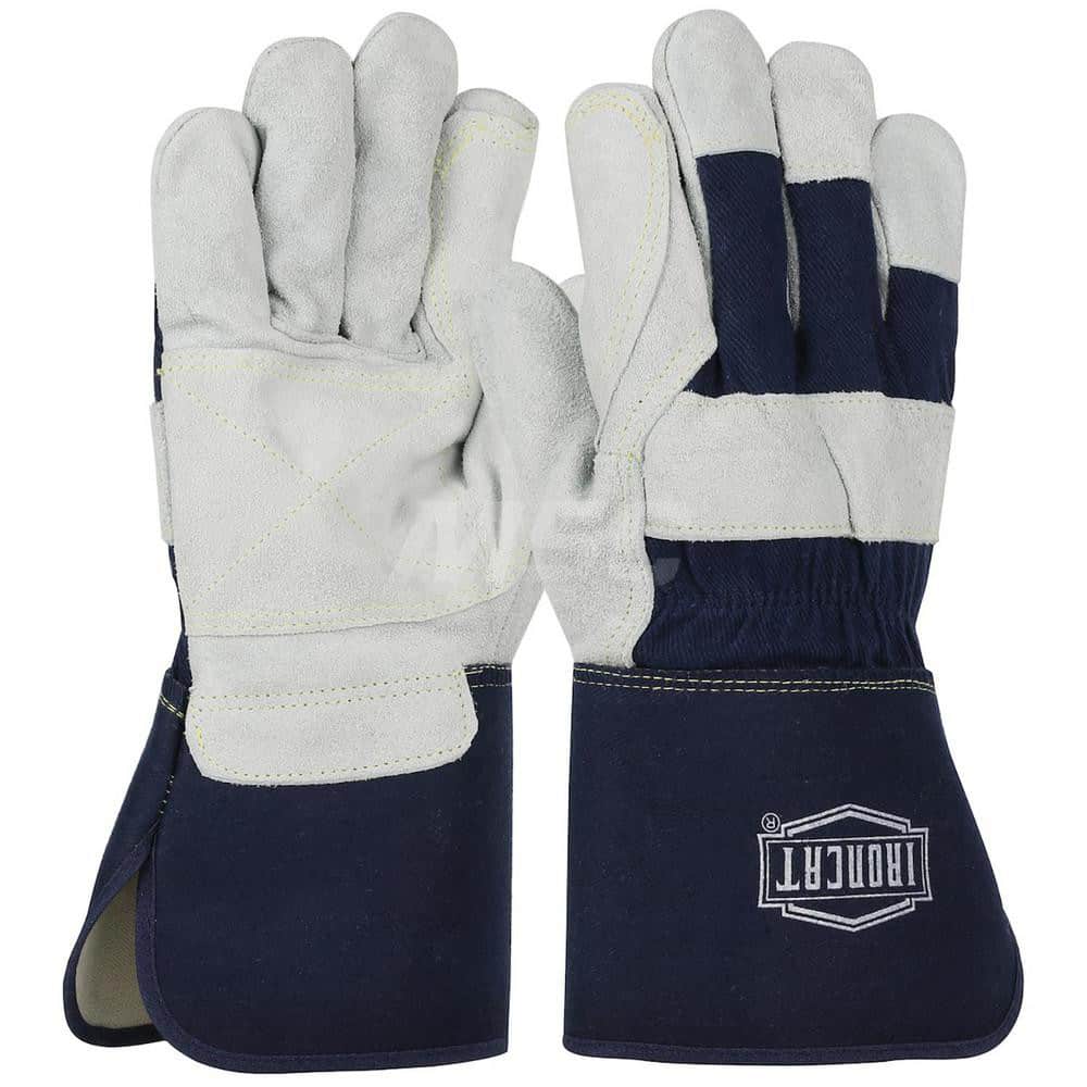 Welding Gloves: Size X-Large, Uncoated, Split Cowhide Leather, Construction Application MPN:IC8DP/XL