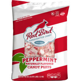 Red Bird Peppermint Puffs Stand Up Bag 46 oz 24800001