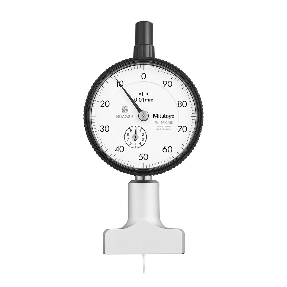 Vernier Depth Gages, Rule Length: 0in , Base Length: 1.5000 , Includes Hook: No  MPN:7210A