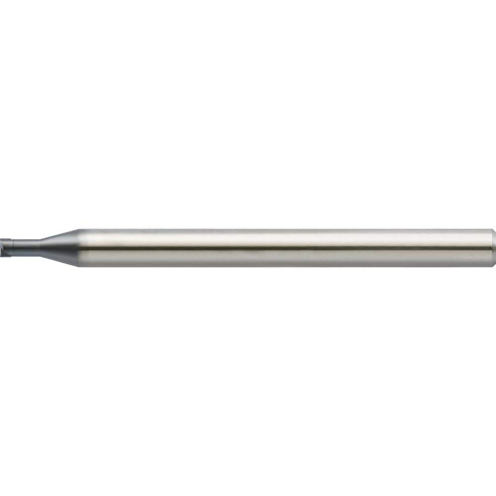 Corner Radius End Mill: 1.00 mm Dia, 0.50 mm LOC, 0 deg Helix, UDC Coated, Corner Radius End, Centercutting Series UDCLRSF MPN:2814152