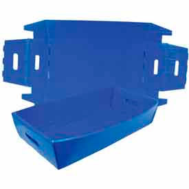 Corrugated Plastic Knockdown Tray 24x12x4-1/2 Blue (Min. Purchase Qty 250+) - Pkg Qty 250 5575-Blu-250