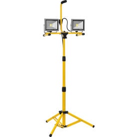 GoVets™ LED Dual Work Light w/Tripod 20Wx2 3200 Lumens IP65 Yellow 783500