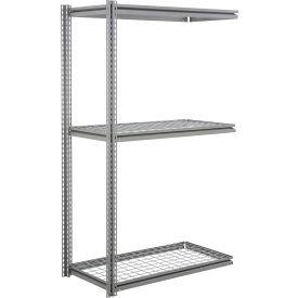 GoVets 3 Shelf Extra Heavy Duty Boltless Shelving Z Beam Add On 48Wx36Dx96H Wire Deck 53778B31