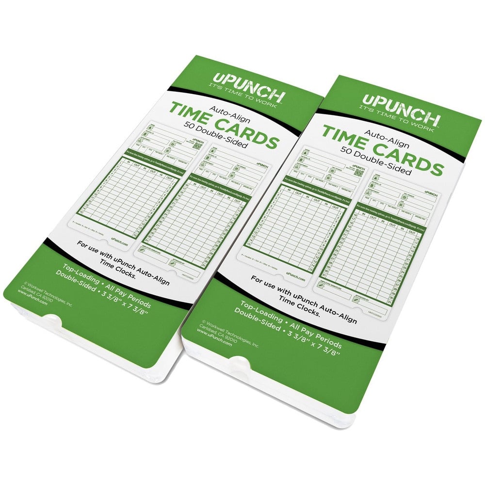 Time Cards & Time Clock Accessories, For Use With: uPunch 1500, UB1000 Clocks, uPunch Time Card Racks , Color: White , Overall Width: 4  MPN:HNTCG1100