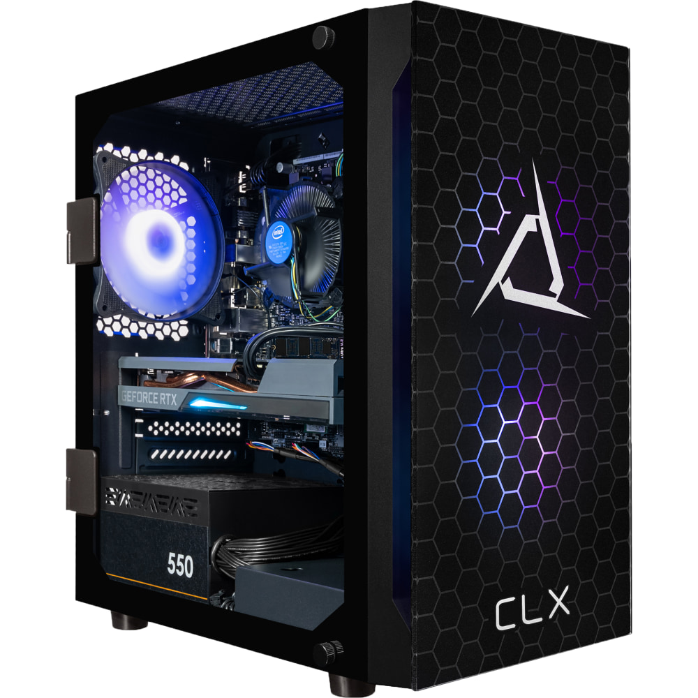 CLX SET Gaming Desktop PC, Intel Core i5, 16GB Memory, 500GB Solid State Drive/2TB Hard Drive, Windows 11 MPN:TGMSETRTM2511BM