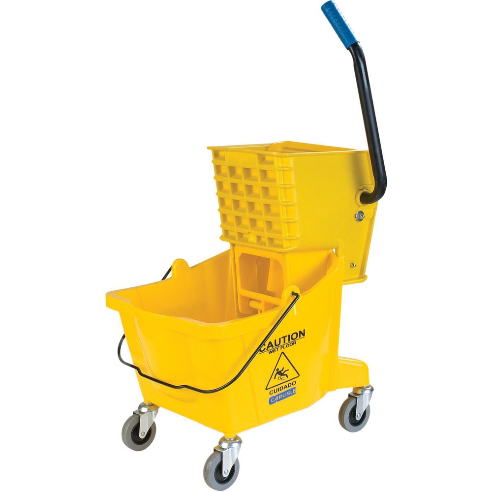 Mop Buckets & Wringers, Connection Type: None , Mop Capacity: 26 , Handle Material: Ergonomic Dual Component , Color: Yellow , Features: Durable Material MPN:3690804