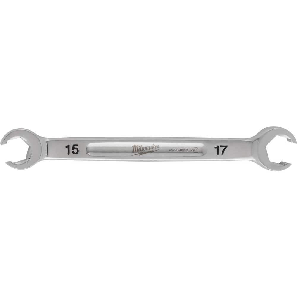 Flare Nut Wrenches, Wrench Type: Open End , Wrench Size: 15x17 mm , Head Type: Straight , Double/Single End: Double , Opening Type: 6-Point Flare Nut  MPN:45-96-8353