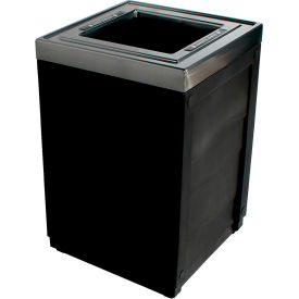 Busch Systems Evolve Cube Trash Can 50 Gallon Black 101291