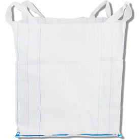 Commercial FIBC Bulk Bags - Open Top Flat Bottom 2205 Lbs PP 35 x 35 x 38 - Pack Of 5 GL38U0F-5