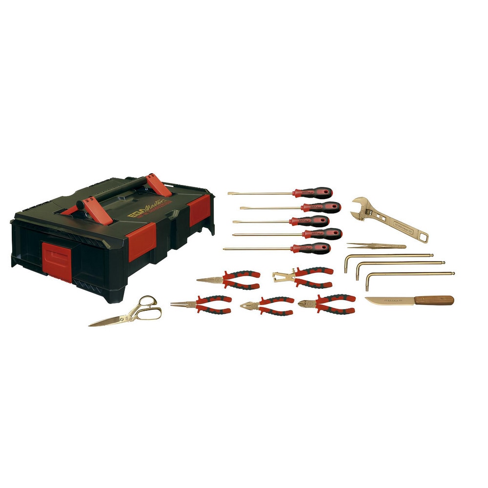 Combination Hand Tool Sets, Set Type: Electrician Atex Safety Set , Number Of Pieces: 17 , Measurement Type: Metric , Container Type: Toolbox, Stacking Pallet  MPN:74389