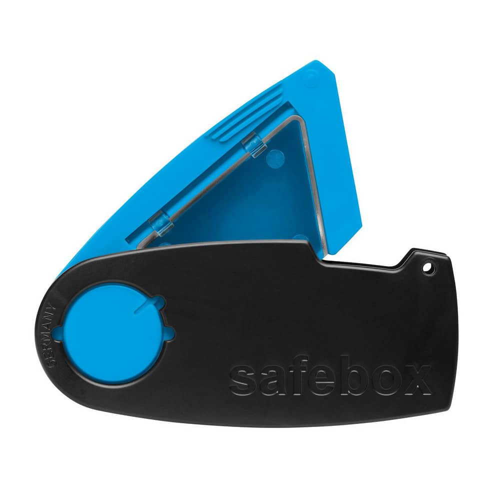 Knife Accessories, Type: Portable Blade Disposal Container , Material: Plastic , Color: Black, Blue , Overall Width: 1 , Overall Height: 1.6535  MPN:108000.00