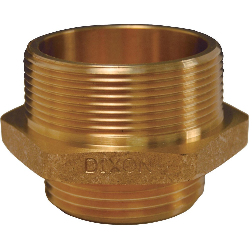 Brass & Chrome Pipe Fittings, Fitting Type: Double Male Hex Nipple , Fitting Size: 2 x 1-1/2 , End Connections: MNPT x MNPSH , Material Grade: 360  MPN:DMH2015