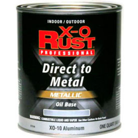 X-O Rust Oil Base DTM Enamel Gloss Finish Aluminum Quart - 372144 372144