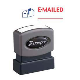 Xstamper® Pre-Inked Message Stamp E-MAILED 1-5/8