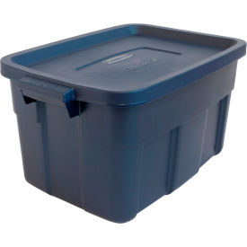 Rubbermaid® Roughneck™ Tote 14 Gallon 23-7/8 x 15-7/8 x 12-1/4 Dark Indigo Metallic - Pkg Qty 6 RMRT140008