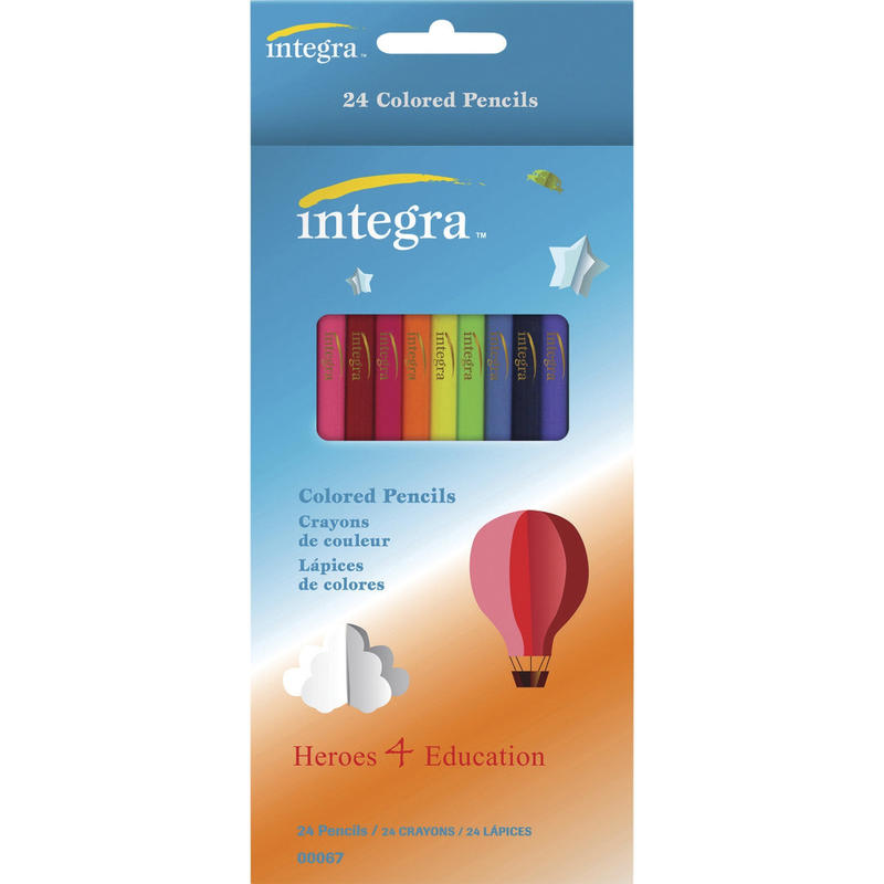 Integra Colored Pencils, Assorted, Pack Of 24 (Min Order Qty 17) MPN:00067