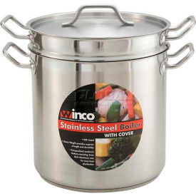 Winco SSDB-12 Double Boiler W/ Cover SSDB-12