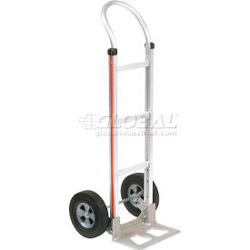 Magliner® Aluminum Hand Truck Curved Handle Semi-Pneumatic Wheels 277010