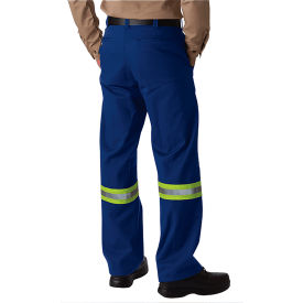 Big Bill Heavy Work Pants Reflective Material Flame Resistant 48W x Unhemmed Blue 1435US9/OS-UN-BLR-48