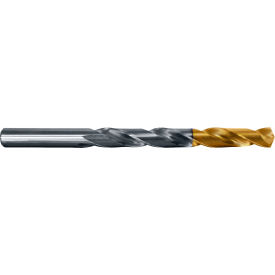 Cle-Line 1501-TT 1/2 Cobalt Heavy-Duty TiN Tipped 135 Split Point Jobber Length Drill - Pkg Qty 6 C66029