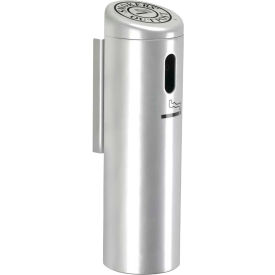 Smokers' Outpost® Wall Mounted Ashtray with Swivel Lock Silver 712107
