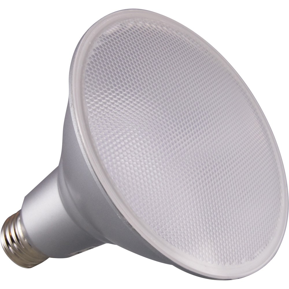 Satco 15W PAR38 LED Bulb - 15 W - 90 W Incandescent Equivalent Wattage - 120 V AC - 1200 lm - Parabolic Reflector - PAR38 Size - Clear - Warm White Light Color - E26 Base - 25000 Hour - 4940.3 deg.F (2726.8 deg.C) Color Temperature -  (Min Order Qty 4) MP