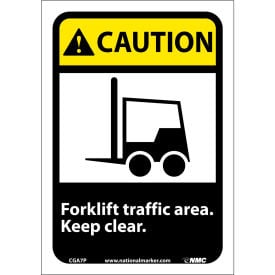 Graphic Signs - Caution Forklift Traffic Area - Vinyl 7